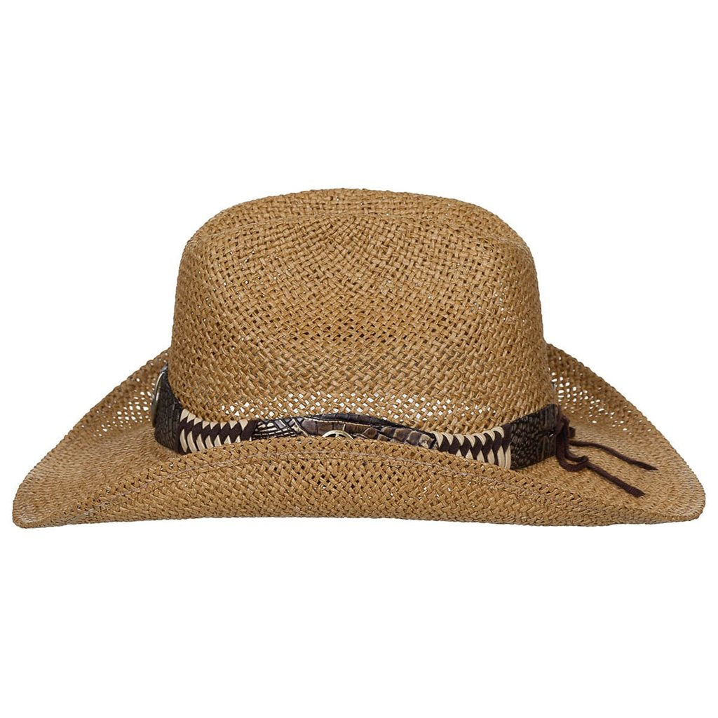 Sombrero vaquero de paja GEORGIA de FOX OUTDOOR, talla única, vista frontal