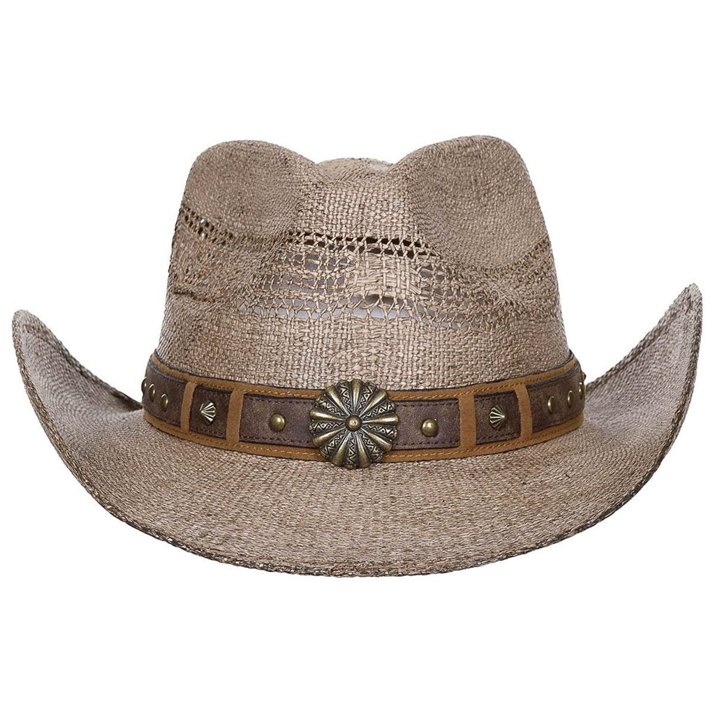 Sombrero vaquero de paja GEORGIA de FOX OUTDOOR, talla única, vista frontal