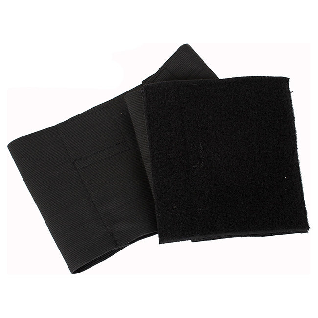 Funda elástica negra para dos pistolas, cinturón para llevar alrededor de la cintura, material poliéster
