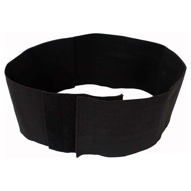 Funda elástica negra para dos pistolas, cinturón para llevar alrededor de la cintura, material poliéster