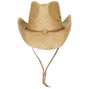 Sombrero vaquero natural con cordón, FOX OUTDOOR