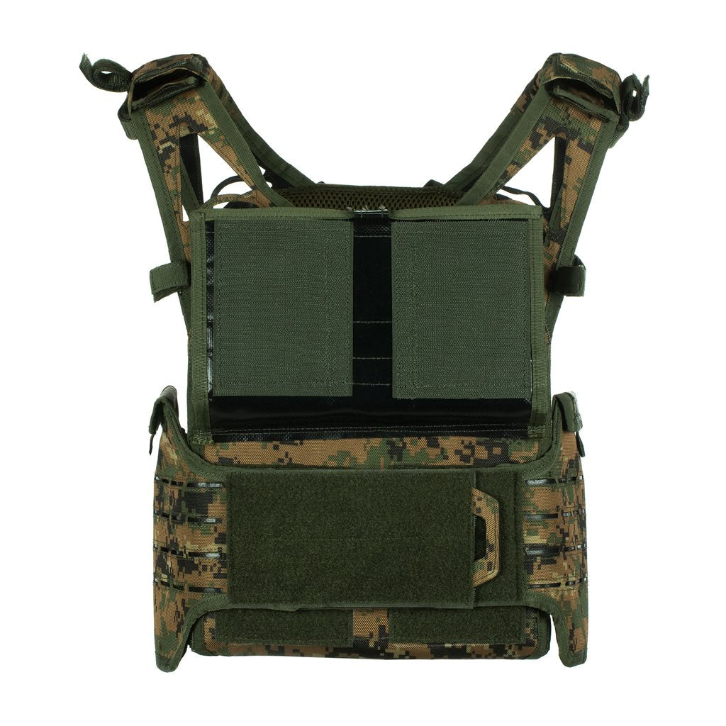 Vesta REAPER porta placas ligero compatible con MOLLE/PALS