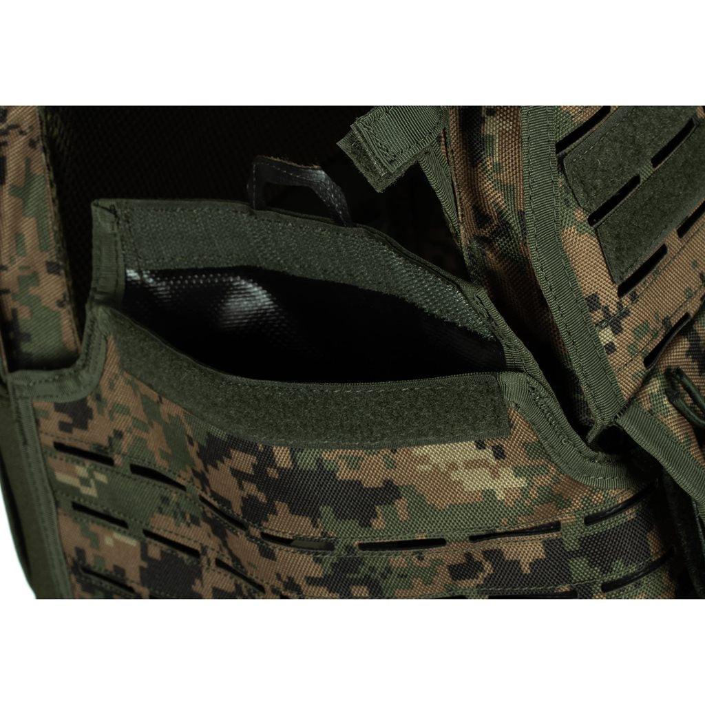 Vesta REAPER porta placas ligero compatible con MOLLE/PALS