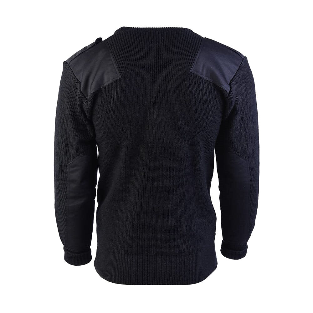 Jersey BW Acryl negro con bolsillo frontal y refuerzos en hombros y codos