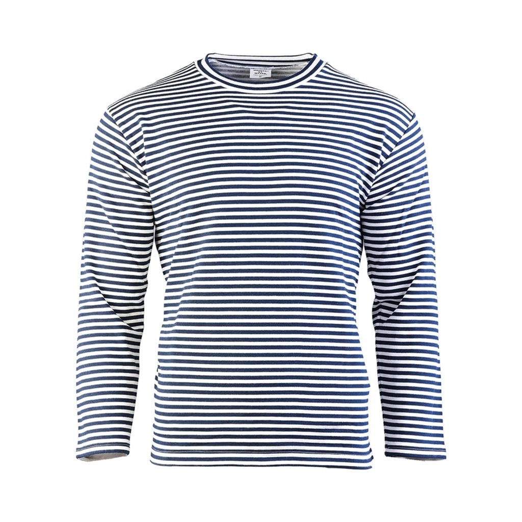 Camiseta marinera rusa MARINE acolchada con rayas 100% algodón