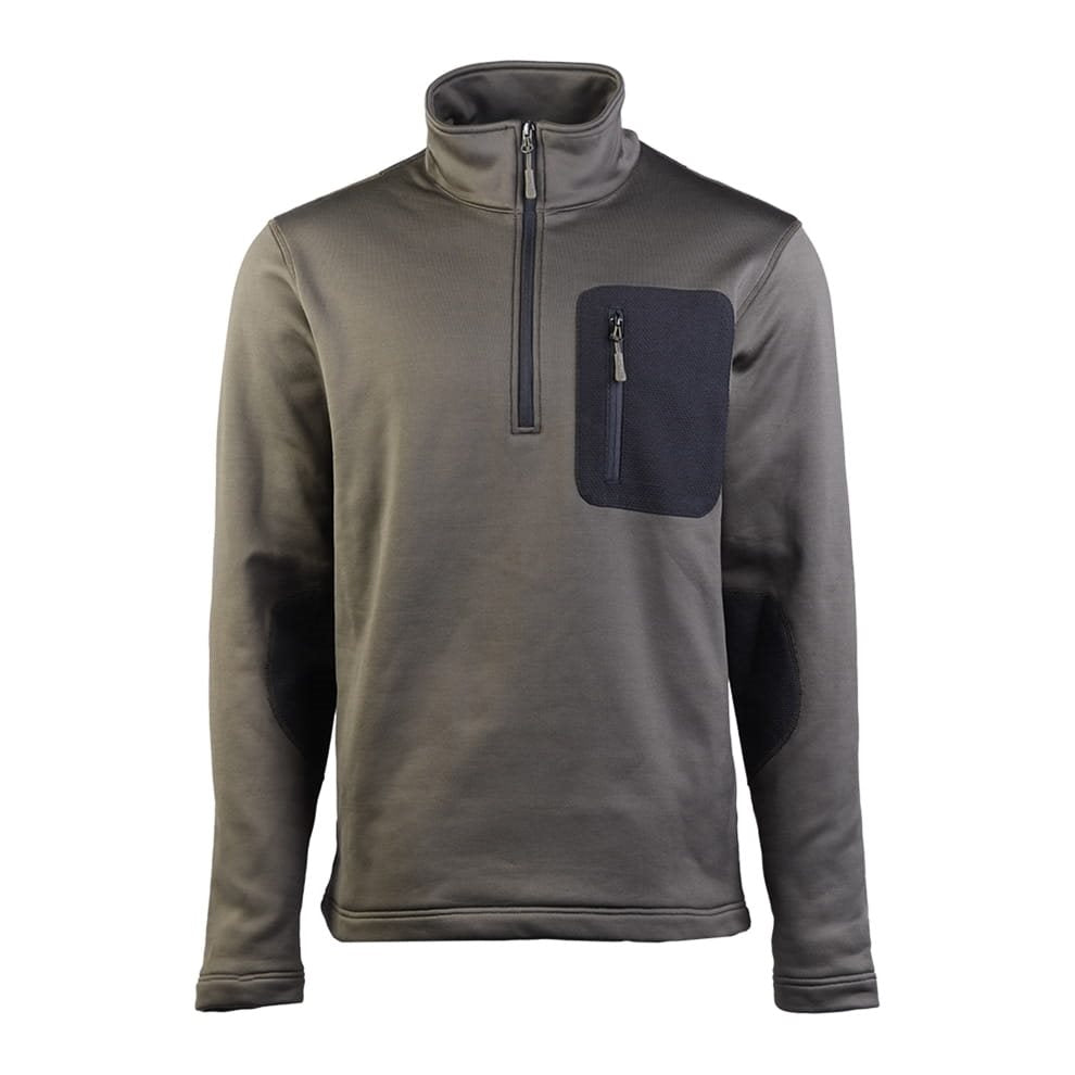 Sudadera thermo-fleece 3/4 zip verde