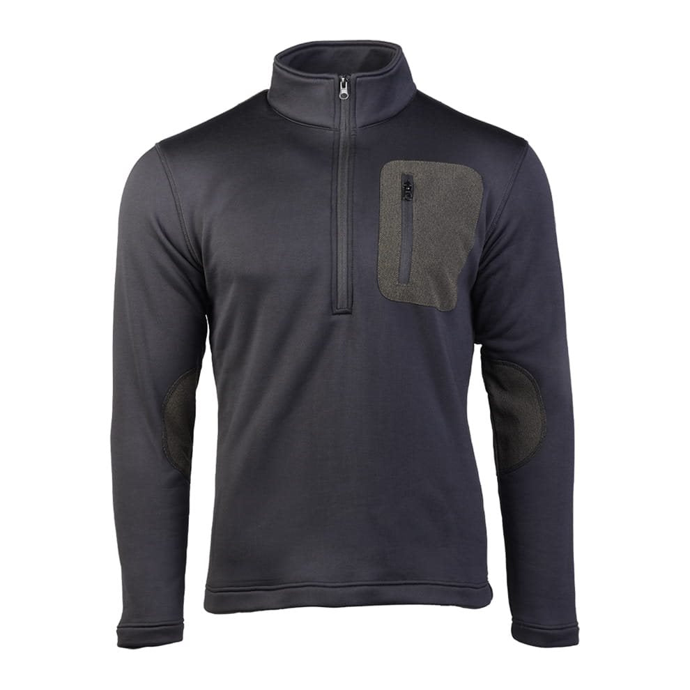 Sudadera THERMO-FLEECE 3/4 zip negra