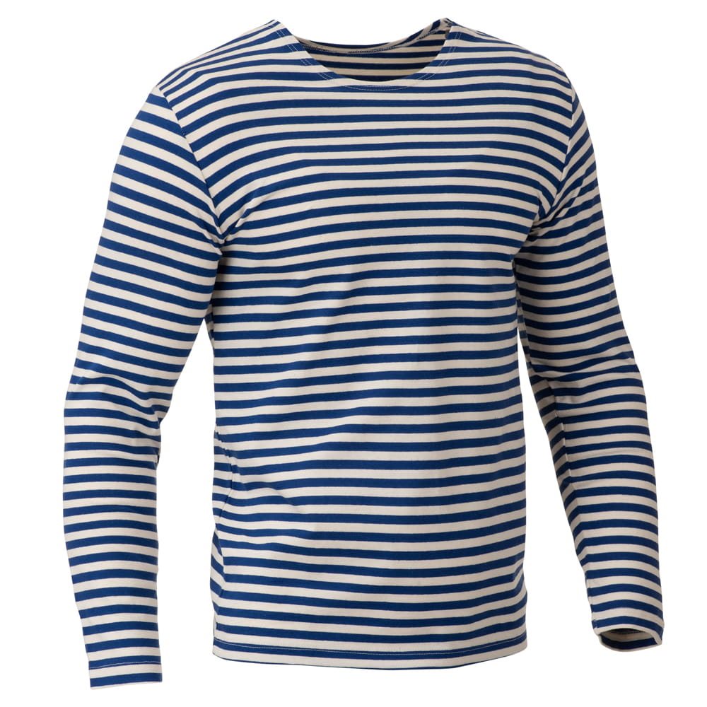 Camiseta marinera de rayas, manga larga, azul claro - 1081913