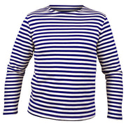 Camiseta marinera de invierno, manga larga, azul oscuro, 100% algodón 300 g/m²