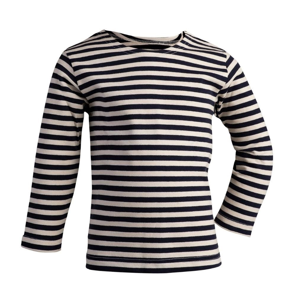 Camiseta marinera infantil MARINE manga larga azul marino 100% algodon