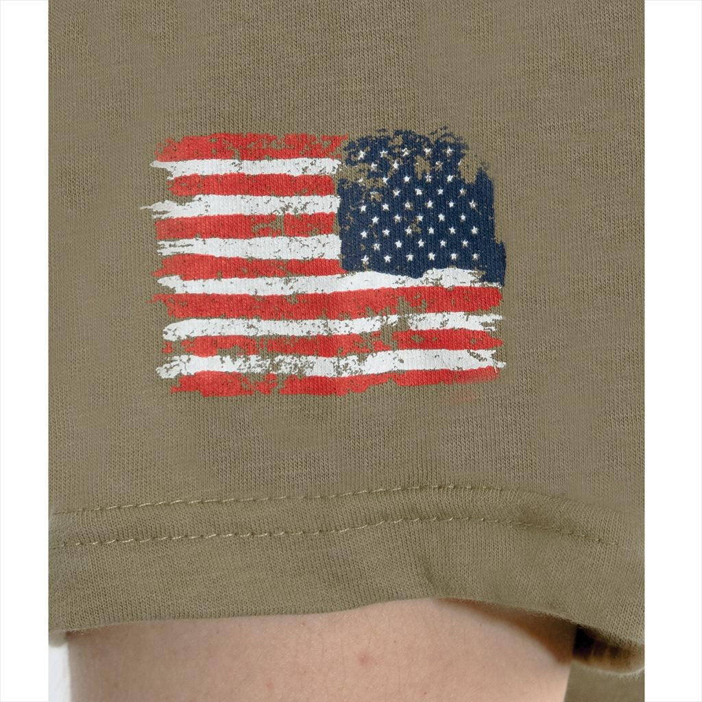 Camiseta con motivo USA de calavera barbuda