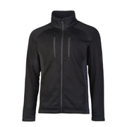 Forro polar STRUCTURE-FLEECE negro en poliester 360 g/m² con paneles laterales elasticos