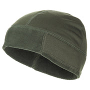 Gorro fleece extra cálido verde, material 100% poliéster
