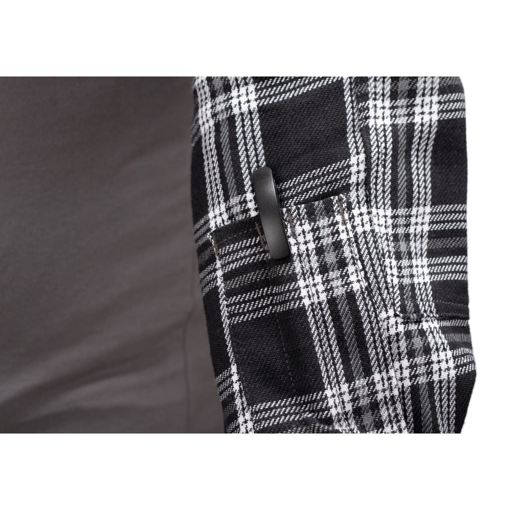 Camisa táctica de franela negra - imagen del producto