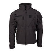 Chaqueta softshell SCU 14 Negra vista frontal sobre fondo neutro
