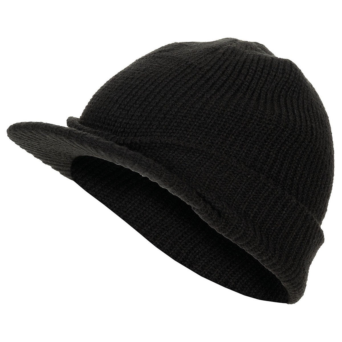 Gorro de punto con visera US SHIELD negro