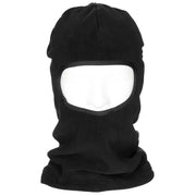 Pasamontañas (kukla) negro de poliéster-fleece con una abertura