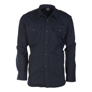 Camisa militar rip-stop manga larga 100% algodon con bolsillos de pecho y hombreras