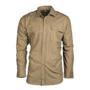 Camisa de campo COYOTE rip-stop 100% algodón con dos bolsillos de pecho