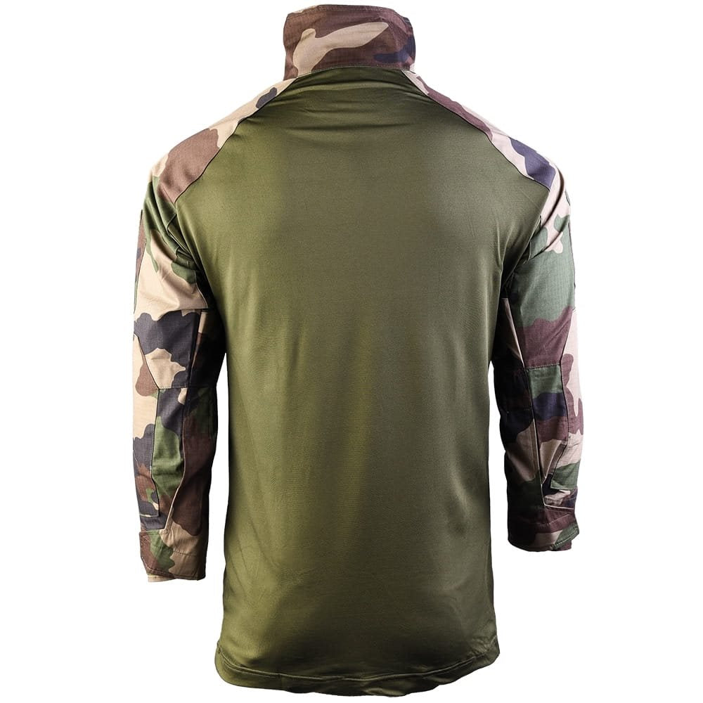 Camisa táctica con cuello CCE TARN, tejido funcional en torso y paneles rip-stop