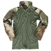 Camisa táctica con cuello CCE TARN, tejido funcional en torso y paneles rip-stop