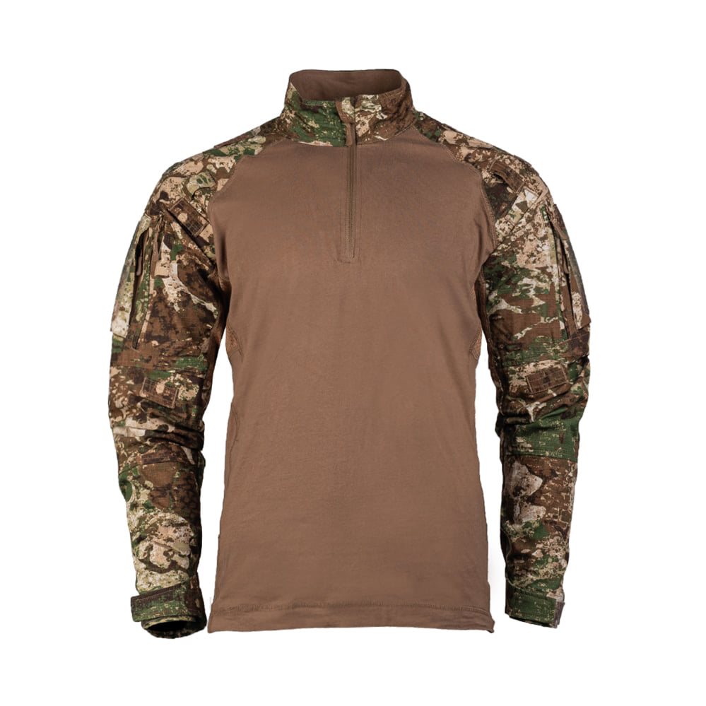 Camisa táctica CIV-TEC WASP I Z2, corte ceñido, mangas rip-stop y axilas con malla