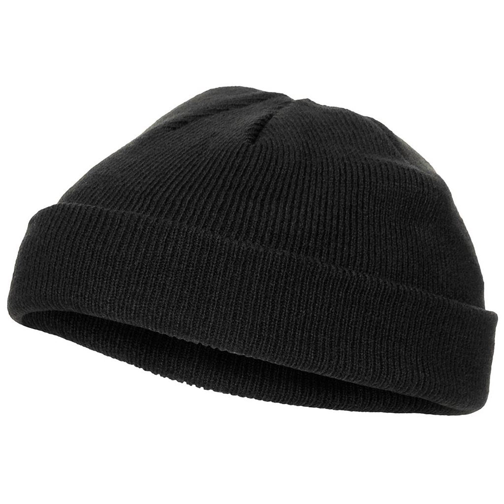 Gorro de punto acrílico negro - Čepice pletená Acryl ČERNÁ