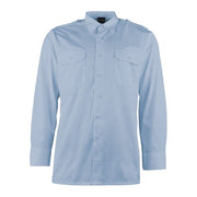 Camisa SERVIS manga larga con botones, dos bolsillos con solapa y hombreras (65% poliéster, 35% algodón)