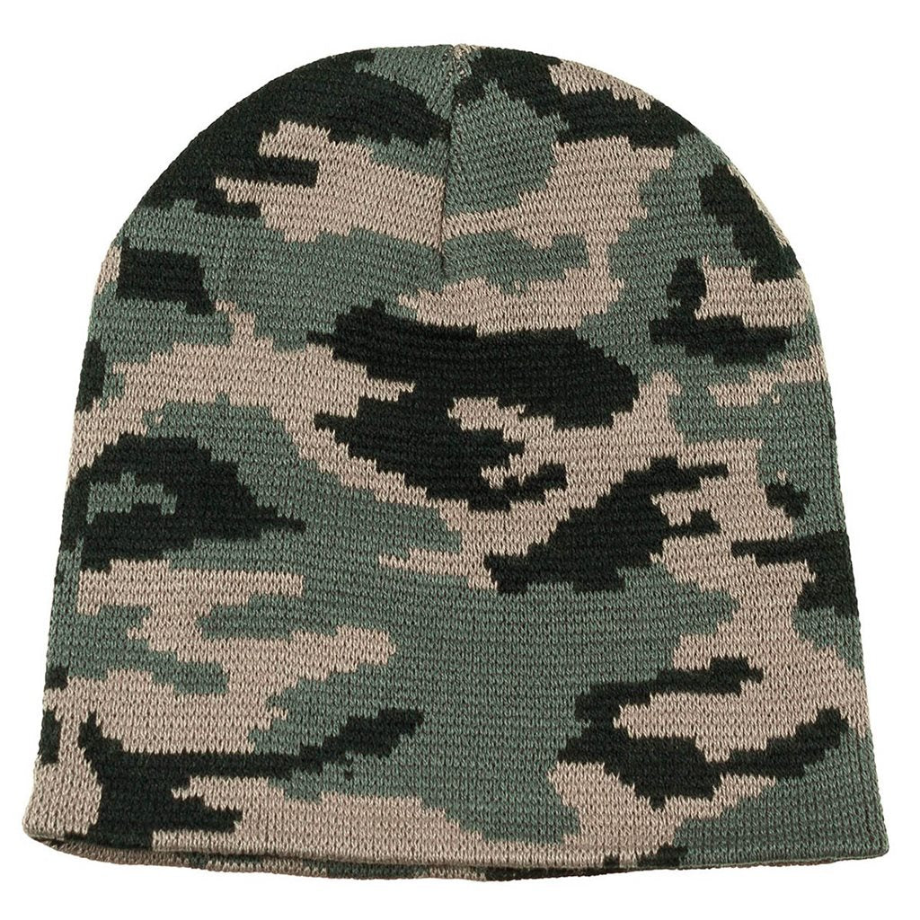 Gorro tejido BEANIE WOODLAND de doble capa, material cálido