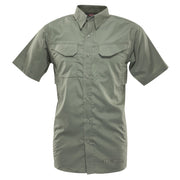 Camisa 24-7 FIELD manga corta rip-stop verde con ventilación en las axilas