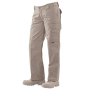 Pantalones tácticos mujer 24-7 rip-stop color khaki, diseño de bolsillos y cintura elástica