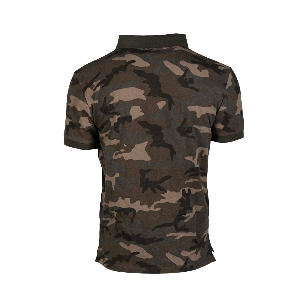 Camiseta/polo MIL-TEC WOODLAND manga corta, diseño WOODLAND, 100% algodón