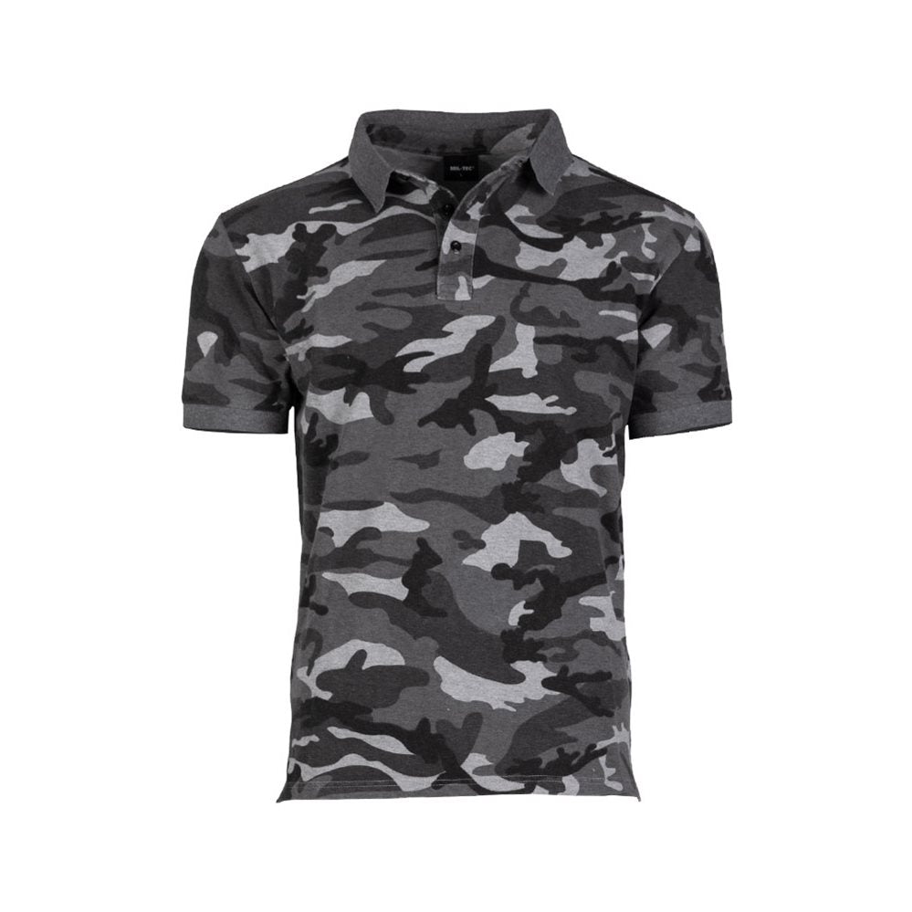 Camiseta/polo URBAN MIL-TEC manga corta 100% algodón