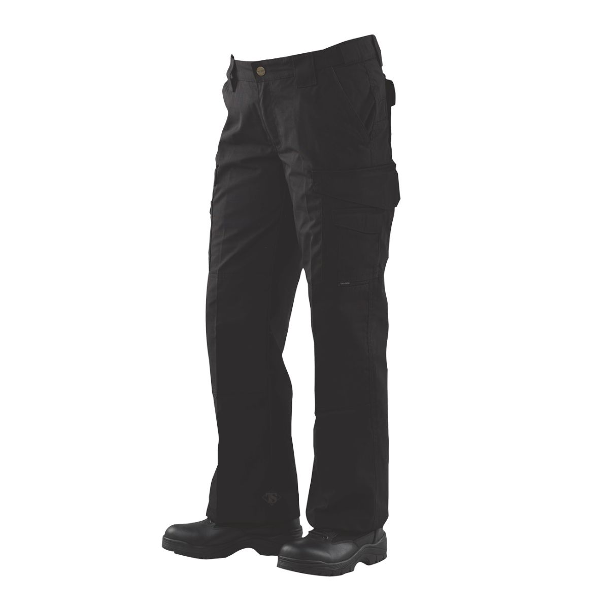 Pantalones tácticos mujer 24-7 rip-stop negros vista frontal