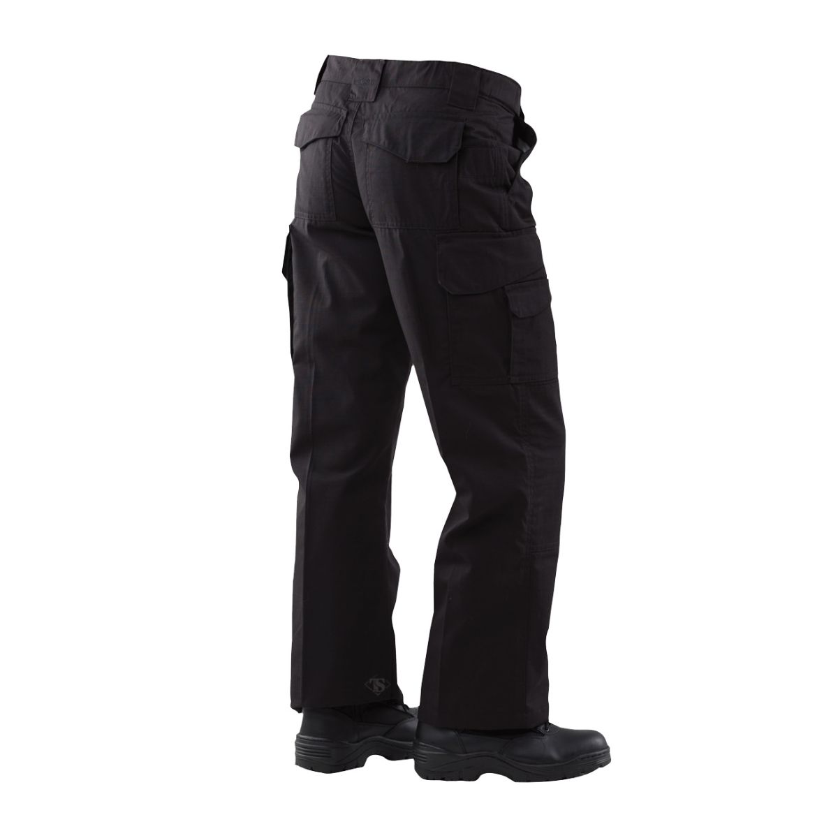Pantalones tácticos mujer 24-7 rip-stop negros vista frontal