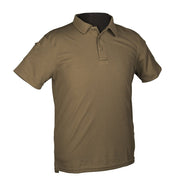 Polo TACTICA QUICK DRY manga corta verde con panel VELCRO