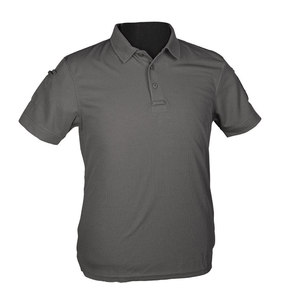 Polo táctico MIL-TEC TACTICAL QUICK DRY manga corta con panel VELCRO y dos bolsillos pequeños