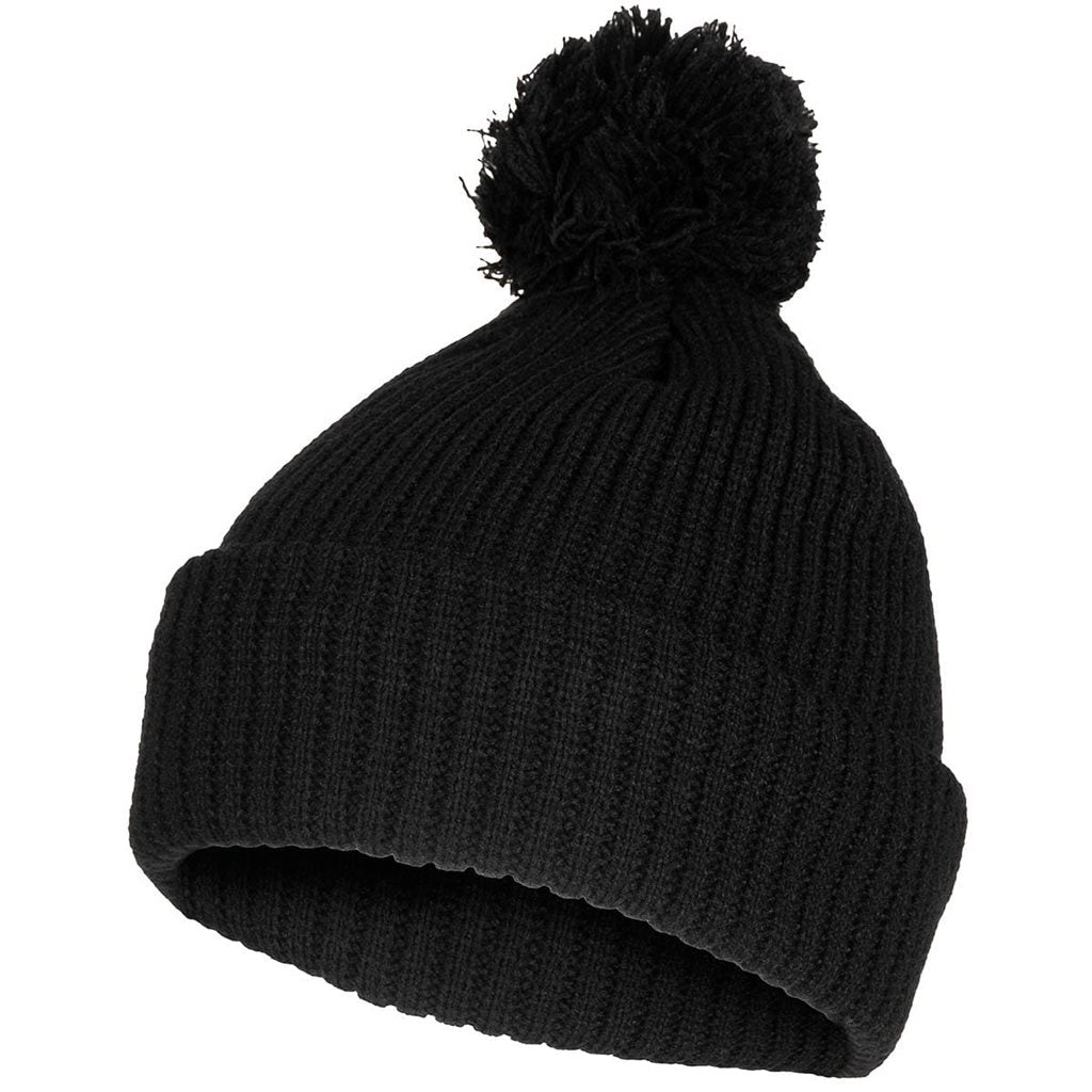 Gorro de punto con pompón Acryl Thinsulate™ negro