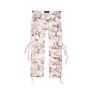 Pantalones M65 CANDY CAMO para mujer, corte holgado con estampado camuflaje y bolsillos con solapa