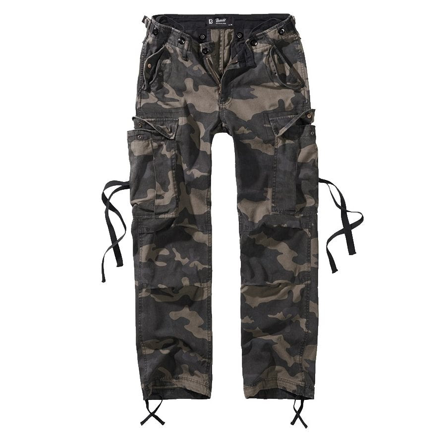 Pantalones M65 de mujer, corte holgado y bolsillos con solapa