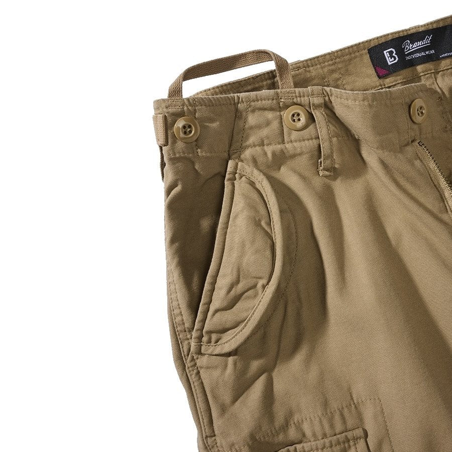 Pantalones M65 para mujer color arena (camel) - corte holgado