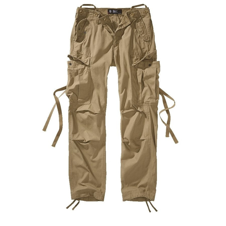 Pantalones M65 para mujer color arena (camel) - corte holgado