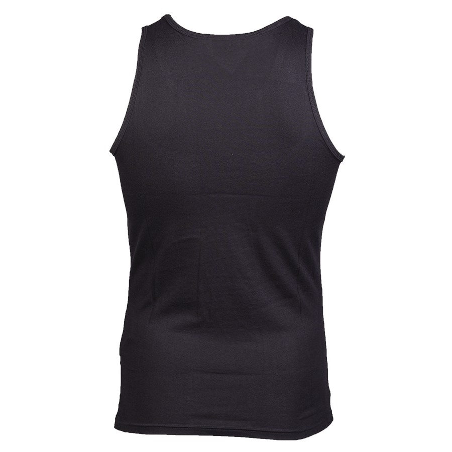 Camiseta sin mangas negra Mil-Tec 100% algodón (140-145 g/m2)
