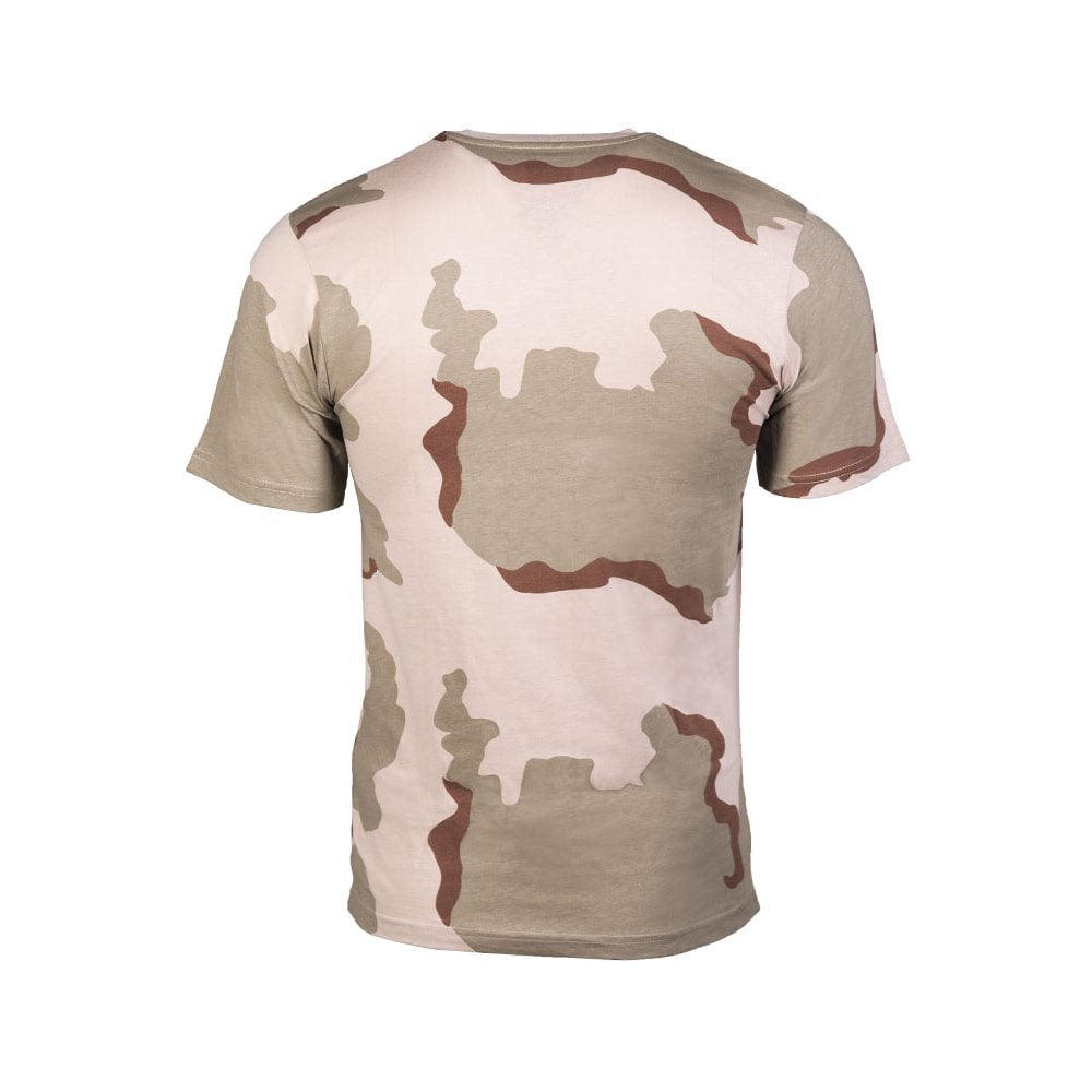 Camiseta de manga corta camuflada, corte moderno, 100% algodón 130 g/m²