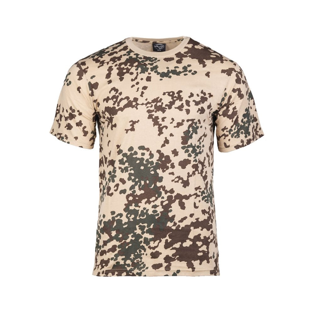 Camiseta TROPENTARN camuflaje, manga corta, 100% algodón