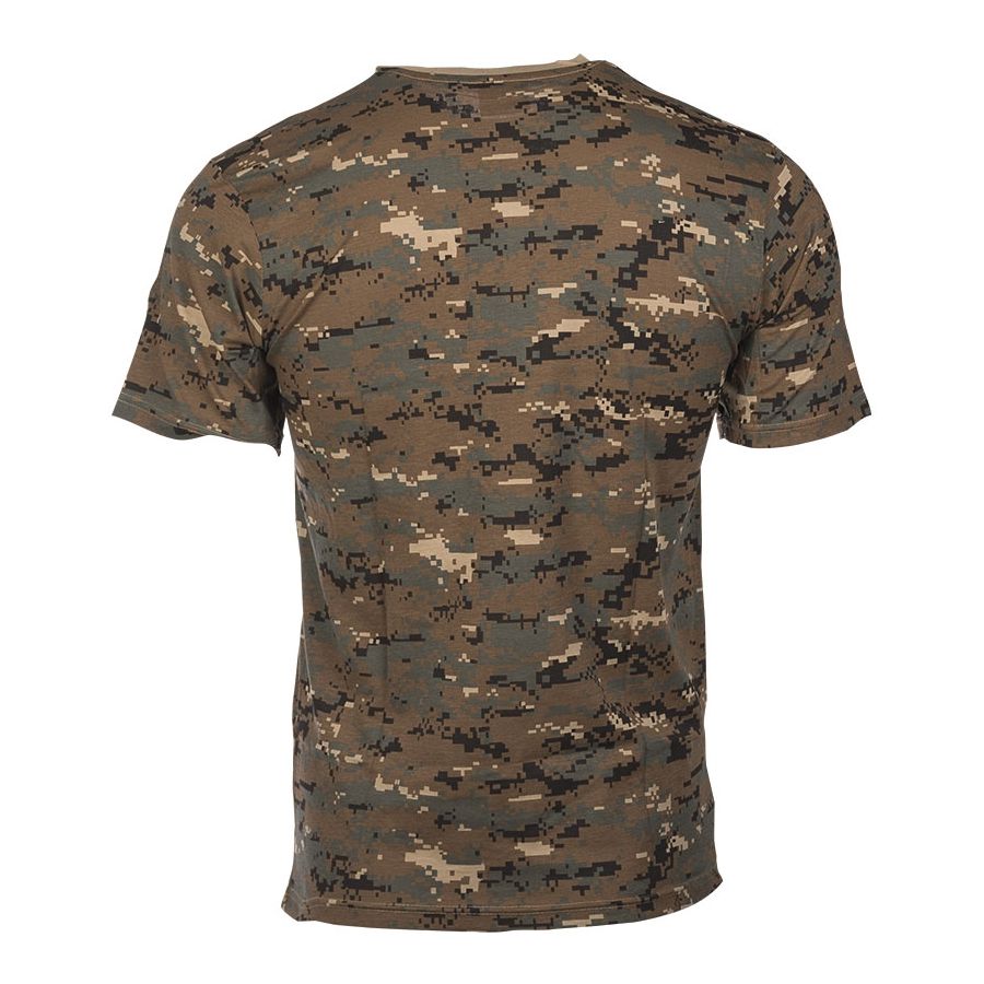 Camiseta manga corta DIGITAL WOODLAND camuflaje MARPAT 100% algodón