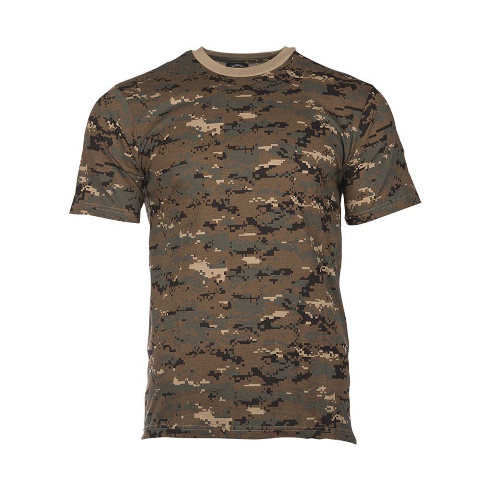 Camiseta manga corta DIGITAL WOODLAND camuflaje MARPAT 100% algodón