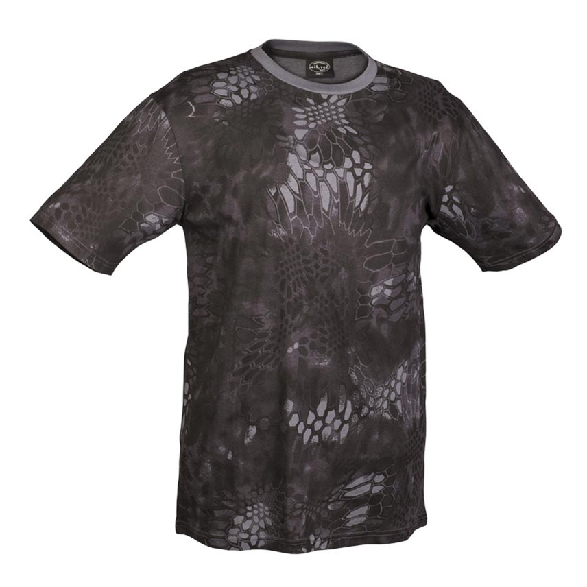 Camiseta camuflada manga corta 100% algodón