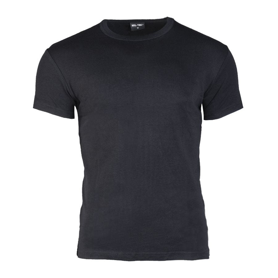 Camiseta de hombre negra manga corta BODY STYLE 100% algodón