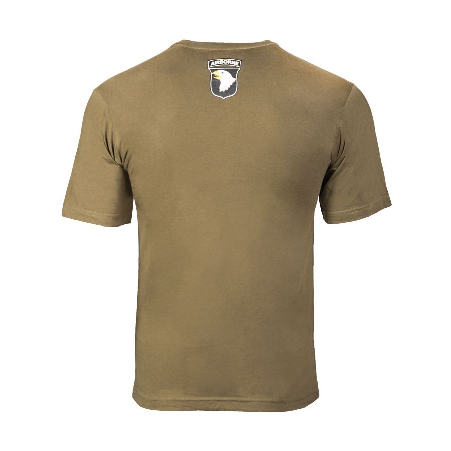 Camiseta manga corta 101 AIRBORNE verde con estampado